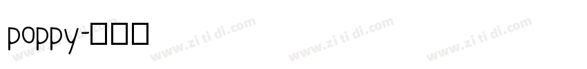 poppy字体转换