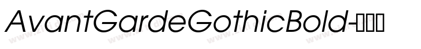 AvantGardeGothicBold字体转换