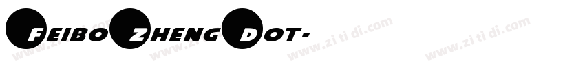 FeiboZhengDot字体转换