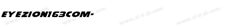 eyezion163com字体转换
