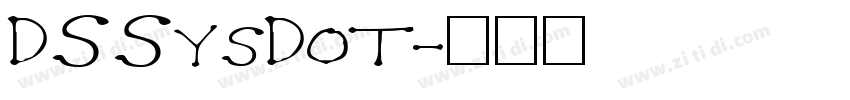 DSSysDot字体转换