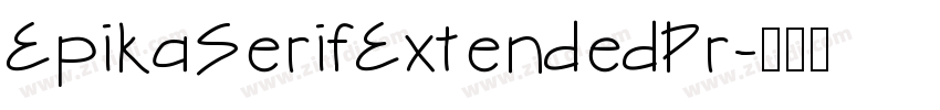 EpikaSerifExtendedPr字体转换