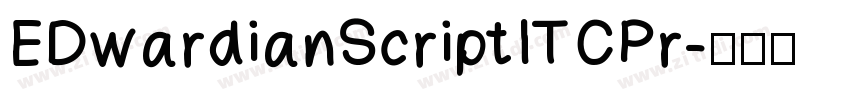 EDwardianScriptITCPr字体转换