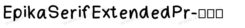 EpikaSerifExtendedPr字体转换