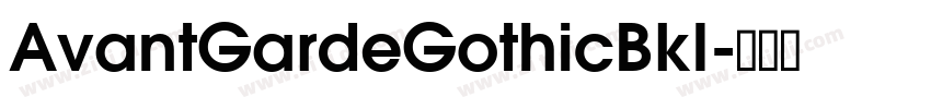 AvantGardeGothicBkI字体转换