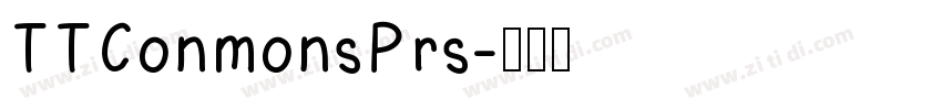 TTConmonsPrs字体转换