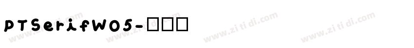 PTSerifW05字体转换