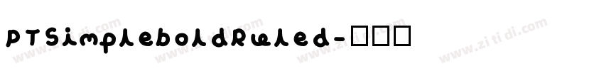 PTSimpleboldRuled字体转换