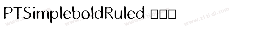 PTSimpleboldRuled字体转换