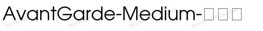 AvantGarde-Medium字体转换