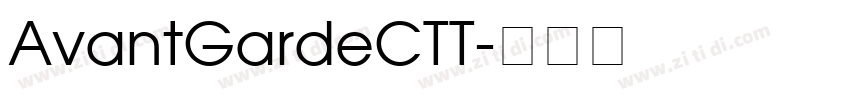AvantGardeCTT字体转换