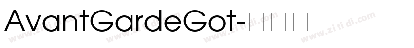 AvantGardeGot字体转换
