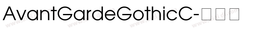 AvantGardeGothicC字体转换
