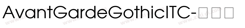 AvantGardeGothicITC字体转换