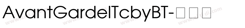 AvantGardelTcbyBT字体转换