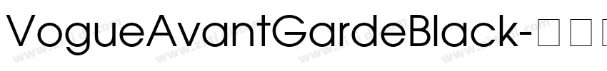 VogueAvantGardeBlack字体转换