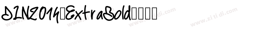 DIN2014-ExtraBold字体转换