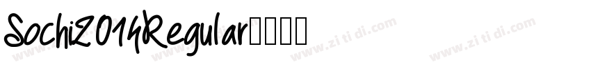 Sochi2014Regular字体转换