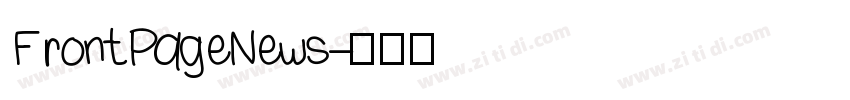 FrontPageNews字体转换