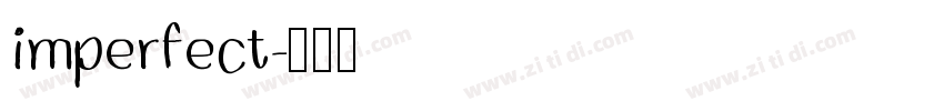 imperfect字体转换