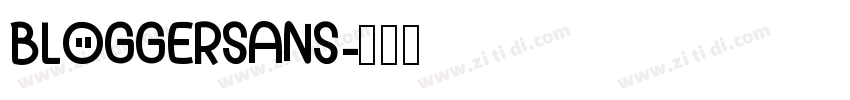 BLOGGERSANS字体转换