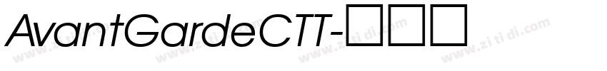 AvantGardeCTT字体转换