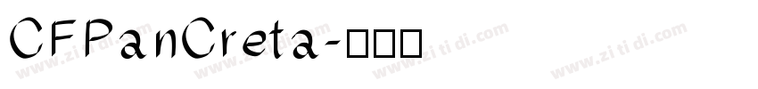 CFPanCreta字体转换