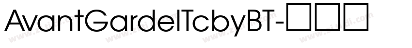 AvantGardelTcbyBT字体转换