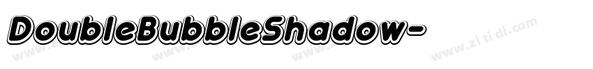 DoubleBubbleShadow字体转换