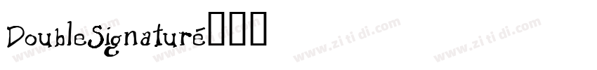 DoubleSignature字体转换
