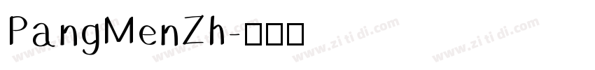 PangMenZh字体转换