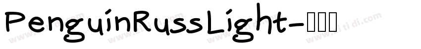 PenguinRussLight字体转换