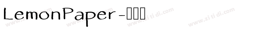 LemonPaper字体转换