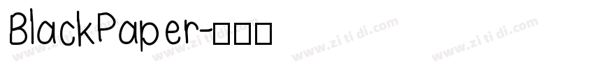 BlackPaper字体转换
