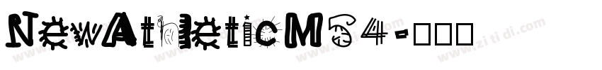 NewAthleticM54字体转换