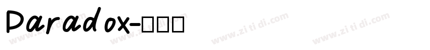 Paradox字体转换