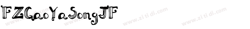FZGaoYaSongJF字体转换