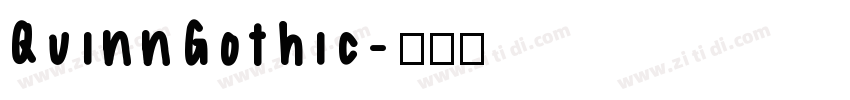 QuinnGothic字体转换