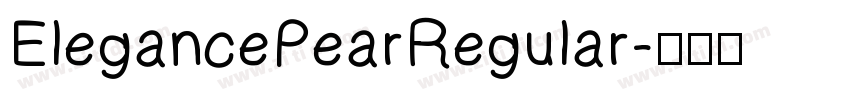 ElegancePearRegular字体转换