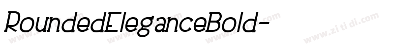 RoundedEleganceBold字体转换