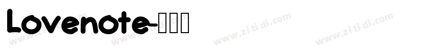 Lovenote字体转换