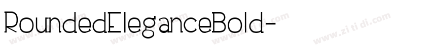 RoundedEleganceBold字体转换