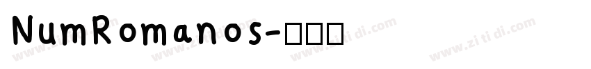 NumRomanos字体转换
