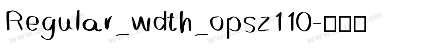 Regular_wdth_opsz110字体转换