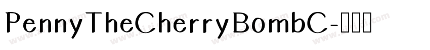 PennyTheCherryBombC字体转换