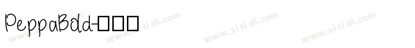 PeppaBold字体转换