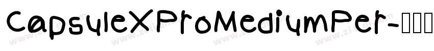 CapsuleXProMediumPer字体转换