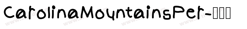 CarolinaMountainsPer字体转换