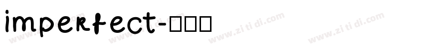 imperfect字体转换