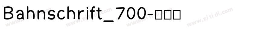 Bahnschrift_700字体转换